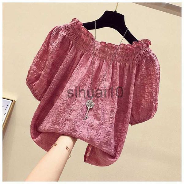 women's blouses shirts elegant slash neck ruffles folds short sleeve chiffon shirt fashion solid color commute women clothing blouse ca, White
women's blouses shirts elegant slash neck ruffles folds short sleeve chiffon shirt fashion solid color commute women clothing blouse ca, White