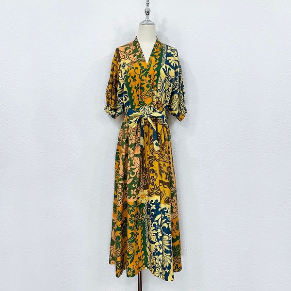 australian designer summer dress women designer clothing retro ethnic style v-neck loose waistband linen print wrap dress 7, Black;gray
australian designer summer dress women designer clothing retro ethnic style v-neck loose waistband linen print wrap dress 7, Black;gray