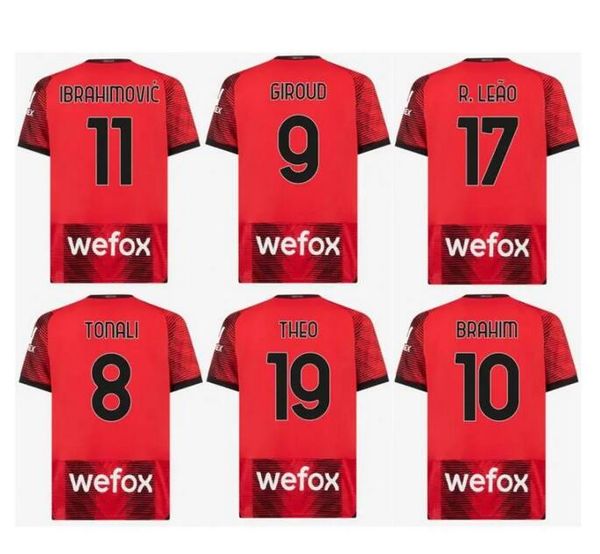23-24 customized men 11 ibrahimovic thai quali soccer jerseys shirts 90 de ketelaere 19 theo 9 giroud 8 tonali 27 origi 23 tomori, Black;yellow
23-24 customized men 11 ibrahimovic thai quali soccer jerseys shirts 90 de ketelaere 19 theo 9 giroud 8 tonali 27 origi 23 tomori, Black;yellow