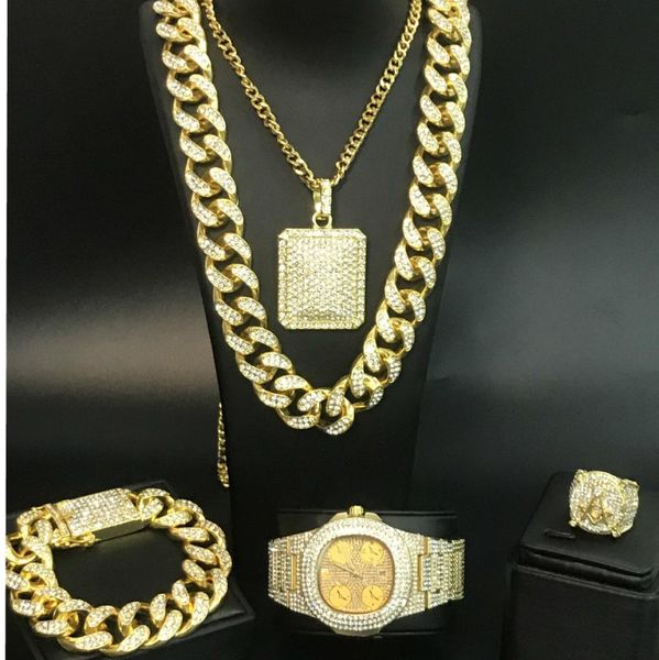 luxury men watch bracelet necklace ring combo set ice out cuban watch hip hop crystal miami necklace chain jewelry for men c15372076, Silver
luxury men watch bracelet necklace ring combo set ice out cuban watch hip hop crystal miami necklace chain jewelry for men c15372076, Silver