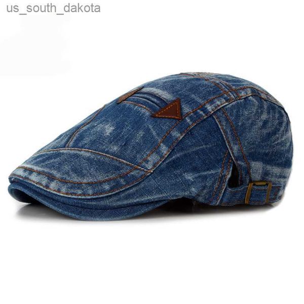 ht1195 fashion spring summer jeans beret hats for men women quality casual denim beret cap fitted sun cabbie ivy flat cap l230523, Blue;gray
ht1195 fashion spring summer jeans beret hats for men women quality casual denim beret cap fitted sun cabbie ivy flat cap l230523, Blue;gray