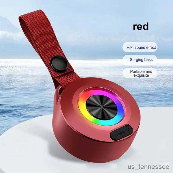 Image of Mini Speakers Speaker Audio Creative Portable Waterproof Mini Audio High Sound Quality Headphone Accessories Camping Music Player R230621