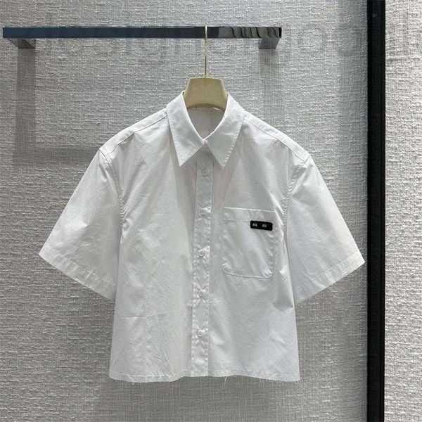 women's blouses & shirts designer short white shirt 23 summer new simple casual pocket letter decoration sleeve
women's blouses & shirts designer short white shirt 23 summer new simple casual pocket letter decoration sleeve