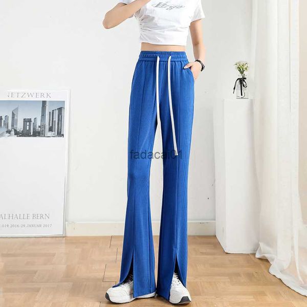plus size casual women trousers new summer fashion drawstring high waist flare pants female clothing extra large s4xl l230621, Black;white
plus size casual women trousers new summer fashion drawstring high waist flare pants female clothing extra large s4xl l230621, Black;white