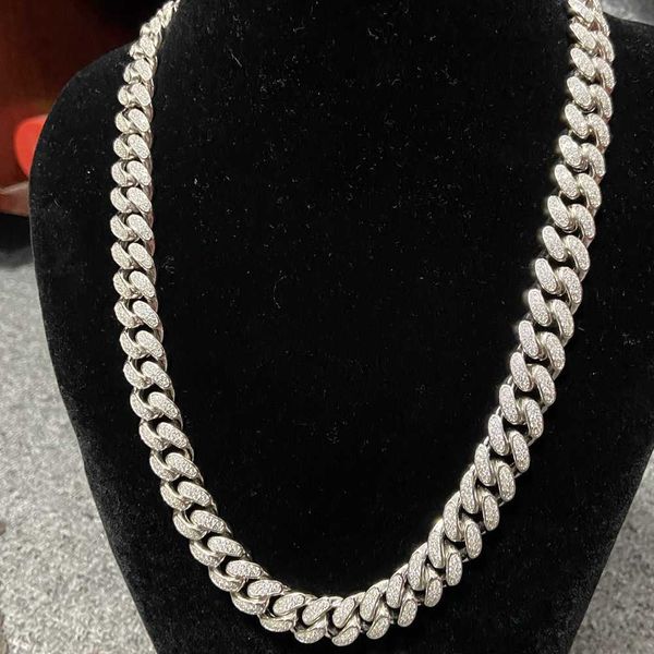 hq gems 12mm silver 20 inch full iced out diamond moissanite hip hop cuban chain link miami necklace for men
hq gems 12mm silver 20 inch full iced out diamond moissanite hip hop cuban chain link miami necklace for men