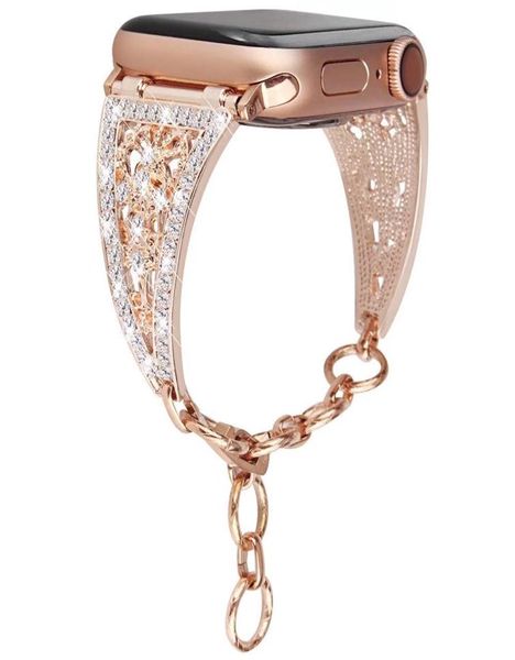 luxury bling diamond women bracelet for apple watch band series 6 se 5 4 3 metal strap for iwatch 40mm 44mm 38mm 42mm chain belt2177313, Black;brown
luxury bling diamond women bracelet for apple watch band series 6 se 5 4 3 metal strap for iwatch 40mm 44mm 38mm 42mm chain belt2177313, Black;brown