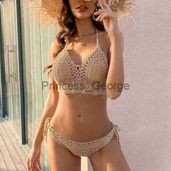 women's plus size swimwear single layer crochet bikini set women swimming suit hollow out swimsuit women halter gstring thong beachwear, Black
women's plus size swimwear single layer crochet bikini set women swimming suit hollow out swimsuit women halter gstring thong beachwear, Black