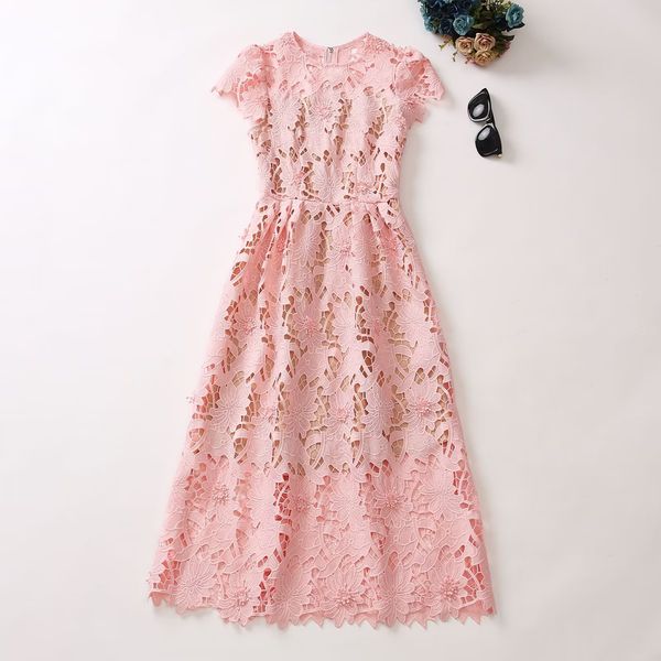 european and american women's dress 2023 summer new style round neck short sleeve hollowed out pink fashion dress xxl, Black;gray
european and american women's dress 2023 summer new style round neck short sleeve hollowed out pink fashion dress xxl, Black;gray