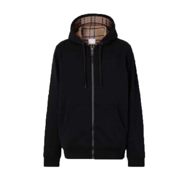 bby hoody designer hoodie tide brand burb hooded full zip up classic plaid stitching loose pullover men women hoodies fashion cotton jacket, Black
bby hoody designer hoodie tide brand burb hooded full zip up classic plaid stitching loose pullover men women hoodies fashion cotton jacket, Black