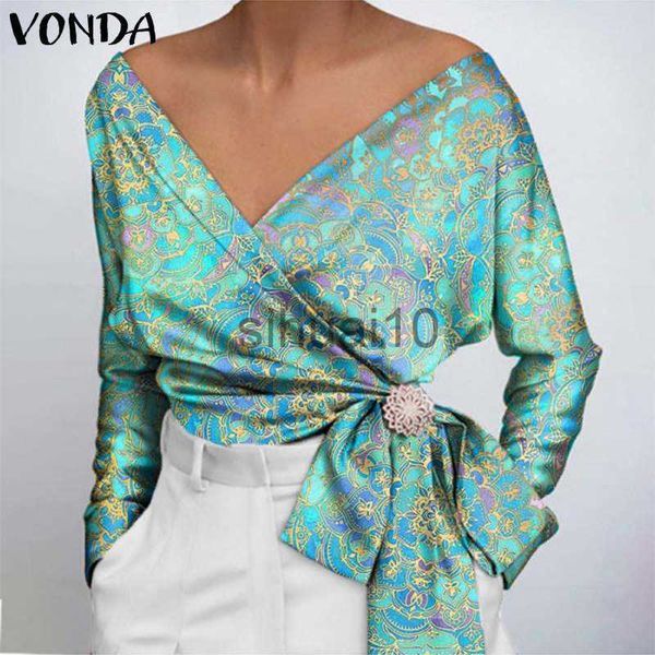 women's blouses shirts vonda 2023 fashion women elegant shirts ladies floral printed party shirts loose bow-knot long sleeve bandage bo, White
women's blouses shirts vonda 2023 fashion women elegant shirts ladies floral printed party shirts loose bow-knot long sleeve bandage bo, White