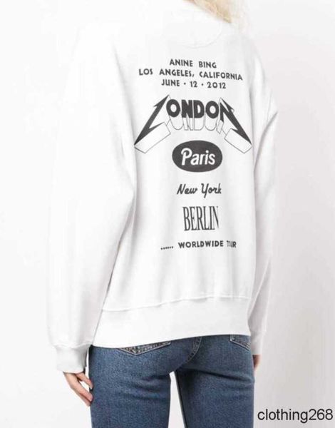 women's hoodies sweatshirts anine bing women designer sweatshirt letter printing inner fleece round neck plush sweater pullover motion, Black
women's hoodies sweatshirts anine bing women designer sweatshirt letter printing inner fleece round neck plush sweater pullover motion, Black