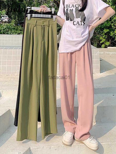 summer loose women pants s4xl korean fashion high waist simple suit pants solid color casual pink green trousers female l230621, Black;white
summer loose women pants s4xl korean fashion high waist simple suit pants solid color casual pink green trousers female l230621, Black;white