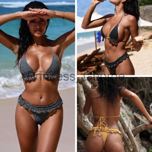 women's plus size swimwear crochet micro bikini set high waist g thong halter swimwear beach lingerie sets 2019 new arrival x0621, Black
women's plus size swimwear crochet micro bikini set high waist g thong halter swimwear beach lingerie sets 2019 new arrival x0621, Black