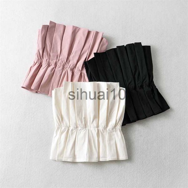 women's blouses shirts mesttraf women 2021 fashion off shoulder solid color elastic pleat short blouse strapless crop summer streetwea, White
women's blouses shirts mesttraf women 2021 fashion off shoulder solid color elastic pleat short blouse strapless crop summer streetwea, White