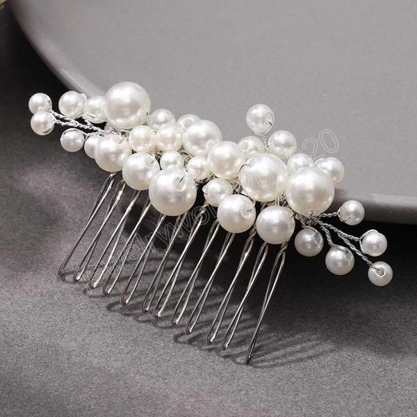 pearls hair comb tiaras handmade pearl hair accessories for women wedding bride bridesmaid hair ornaments headpiece, Slivery;golden
pearls hair comb tiaras handmade pearl hair accessories for women wedding bride bridesmaid hair ornaments headpiece, Slivery;golden