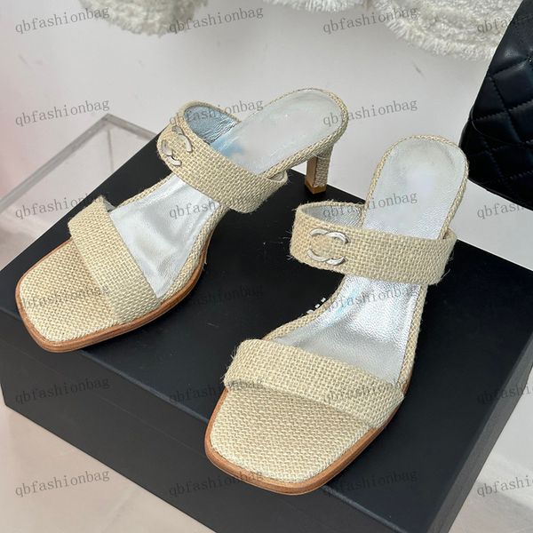 designer womens sandals high-heeled slippers classic woven cloth hardware metal buckle dress shoes vintage ballet shoes beach shoes elevatin, Black
designer womens sandals high-heeled slippers classic woven cloth hardware metal buckle dress shoes vintage ballet shoes beach shoes elevatin, Black