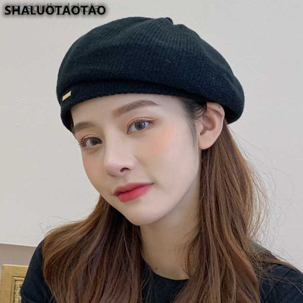 fashion new autumn winter cap wool knitted hat women's berets beanie hats warm retro painter hat millinery snapback peaked caps l230523, Blue;gray
fashion new autumn winter cap wool knitted hat women's berets beanie hats warm retro painter hat millinery snapback peaked caps l230523, Blue;gray