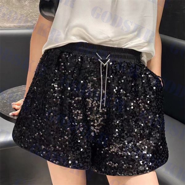 womens designer shorts triangle badge short pant sequin embroidered sports pants two colors, White;black
womens designer shorts triangle badge short pant sequin embroidered sports pants two colors, White;black