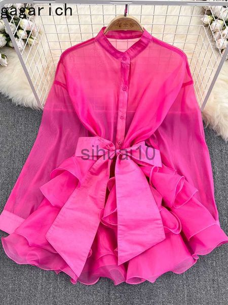 women's blouses shirts gagarich 2023 new blouse woman vintage long-sleeved crewneck single-breasted three-dimensional waist ruffle tie, White
women's blouses shirts gagarich 2023 new blouse woman vintage long-sleeved crewneck single-breasted three-dimensional waist ruffle tie, White