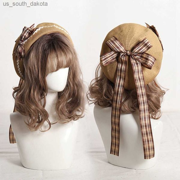 cute lolita beret cap women girl fashion korea casual breathable plaid big bow hats l230523, Blue;gray
cute lolita beret cap women girl fashion korea casual breathable plaid big bow hats l230523, Blue;gray