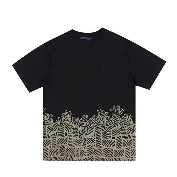 2023ss early spring new high-grade cotton printed t-shirt round neck stitching pullover short sleeves size m-xxxl color black white e4x22a, Black;brown
2023ss early spring new high-grade cotton printed t-shirt round neck stitching pullover short sleeves size m-xxxl color black white e4x22a, Black;brown