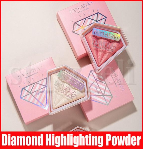 

handaiyan face diamond crystal highlighting pressed powder compact brightening powder shimmer complexion bronzers highlighters 5 c7914922