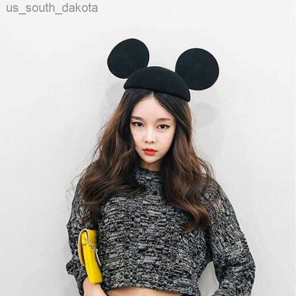 1 piece fashion women's woolen for mouse ears hats newfangled cute cat big ears small cap devil beret half round shape l230523, Blue;gray
1 piece fashion women's woolen for mouse ears hats newfangled cute cat big ears small cap devil beret half round shape l230523, Blue;gray