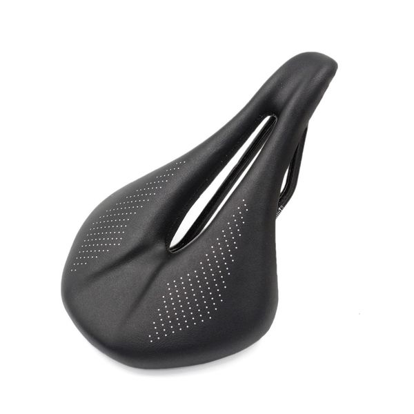 Image of Lightweight Carbon Fiber Bike Seat for Men Women Comfortable Leather Cover MTB Mountain Road Bike Carbon Rail Bicycle Saddle Cushion - 143mm/155mm