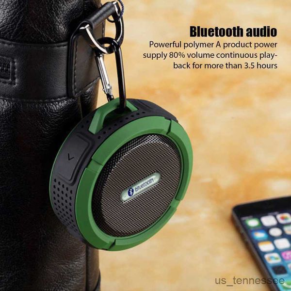 Image of Mini Speakers Portable Bluetooth speaker waterproof wireless hands-free speaker outdoor suction cup mini car subwoofer small speaker R230621