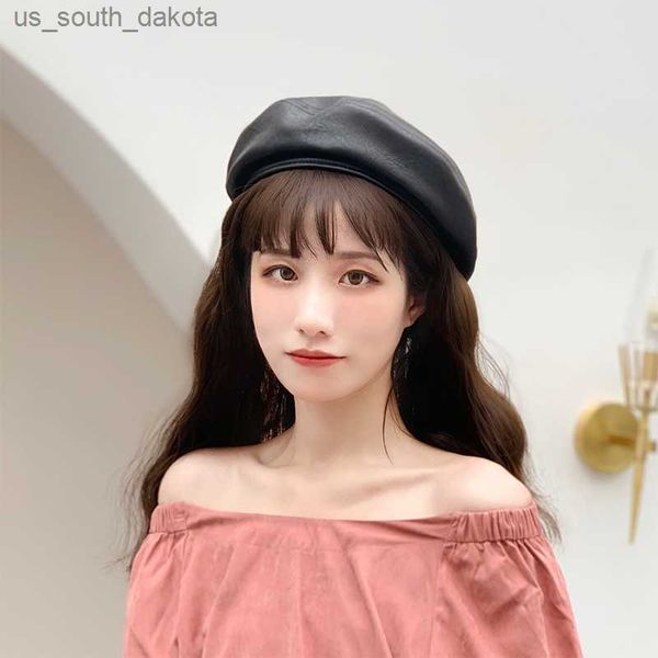 h3535 women beret cap japanese retro pu leather painter hat girl spring autumn fashion all-match pure color hats l230523, Blue;gray
h3535 women beret cap japanese retro pu leather painter hat girl spring autumn fashion all-match pure color hats l230523, Blue;gray