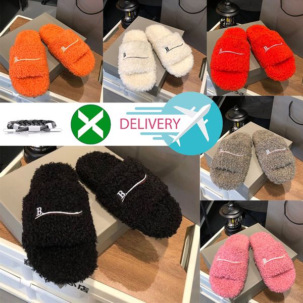 2023 luxury slides paris designer men women slippers ladies wool winter fur fluffy furry warm letters sandals comfortable fuzzy girl flip fl, Black
2023 luxury slides paris designer men women slippers ladies wool winter fur fluffy furry warm letters sandals comfortable fuzzy girl flip fl, Black