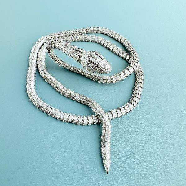 designer collection new style necklace women lady men settings full czech zircon diamond double circle long snake serpent snakelike dinner p, Golden;silver
designer collection new style necklace women lady men settings full czech zircon diamond double circle long snake serpent snakelike dinner p, Golden;silver