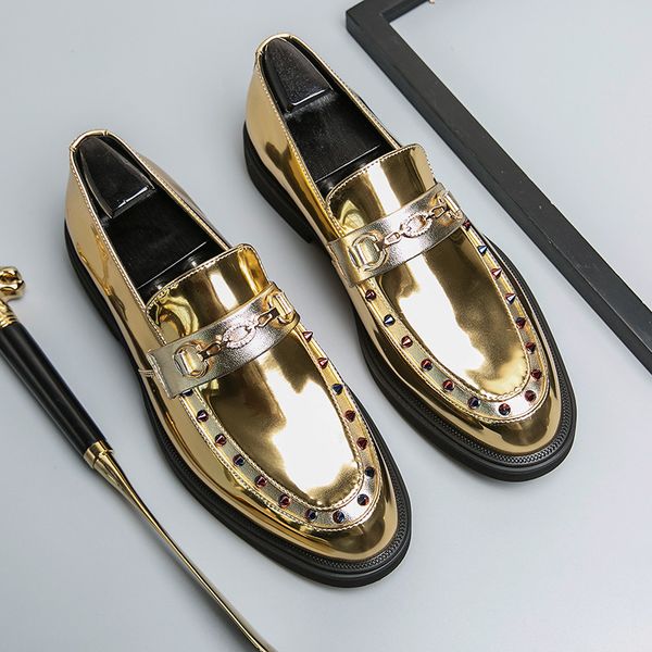 spring luxury fashion golden mens dress shoes rhinestones bright designer leather shoes men slip-on brand leather shoes for men, Black
spring luxury fashion golden mens dress shoes rhinestones bright designer leather shoes men slip-on brand leather shoes for men, Black
