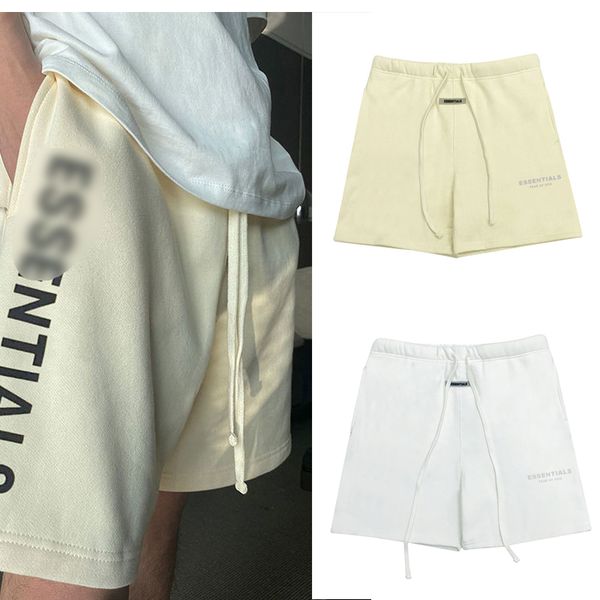 

Designer Men Essent Clothing Apparel Unisex Comfortable Cotton Drawstring Menswear Shorts Oversized Street Style Tide Knee Length Shorts, Mix order(please mark the color)