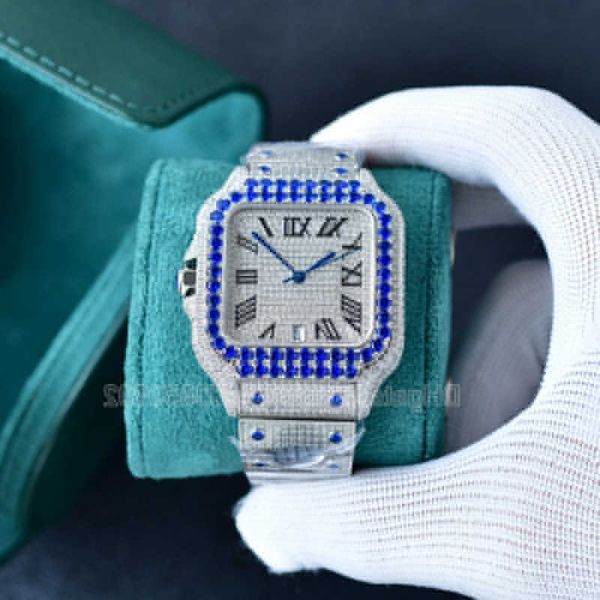 automatic watch digner watch fashion moissanite diamonds watchs for man wristwatch montre de luxe diamond wristwatch mechanical 8215 movemen, Silver
automatic watch digner watch fashion moissanite diamonds watchs for man wristwatch montre de luxe diamond wristwatch mechanical 8215 movemen, Silver