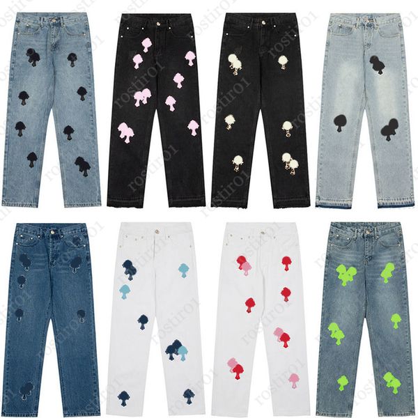 designer jeans chrome the cross printed washed light into old straight loose jean mens woman mid waist long pants hearts splash ink loose ca, Blue
designer jeans chrome the cross printed washed light into old straight loose jean mens woman mid waist long pants hearts splash ink loose ca, Blue