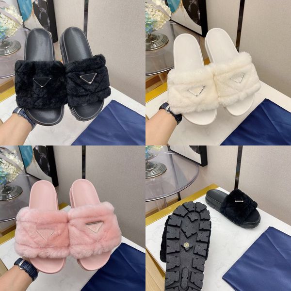 designer slippers wool slippers muffin thick bottom shoes triangle label women fur one sandals
designer slippers wool slippers muffin thick bottom shoes triangle label women fur one sandals