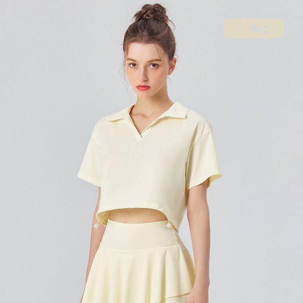 al-028 summer new yoga ice sense sun protection lapel drawstring sports t-shirt loose casual jacket yoga fitness skirt outdoor sports and le
al-028 summer new yoga ice sense sun protection lapel drawstring sports t-shirt loose casual jacket yoga fitness skirt outdoor sports and le
