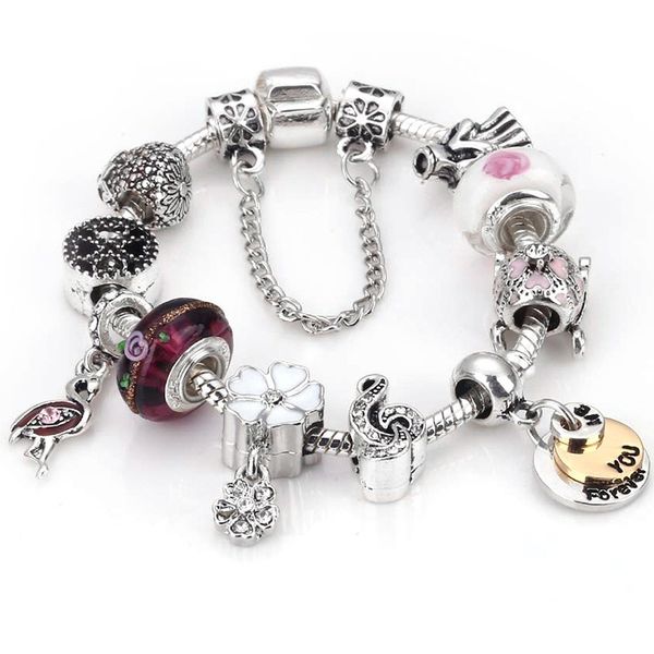 fashion pandora style charm bracelet women you me forever european charm beads five petals flower dangle fits pandora charm bracelets neckla, Golden;silver
fashion pandora style charm bracelet women you me forever european charm beads five petals flower dangle fits pandora charm bracelets neckla, Golden;silver