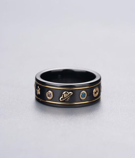 double 99 ancient black and white ceramic ring bee planet couple couple rings valentines day gift factory direct supply can 5289609, Silver
double 99 ancient black and white ceramic ring bee planet couple couple rings valentines day gift factory direct supply can 5289609, Silver