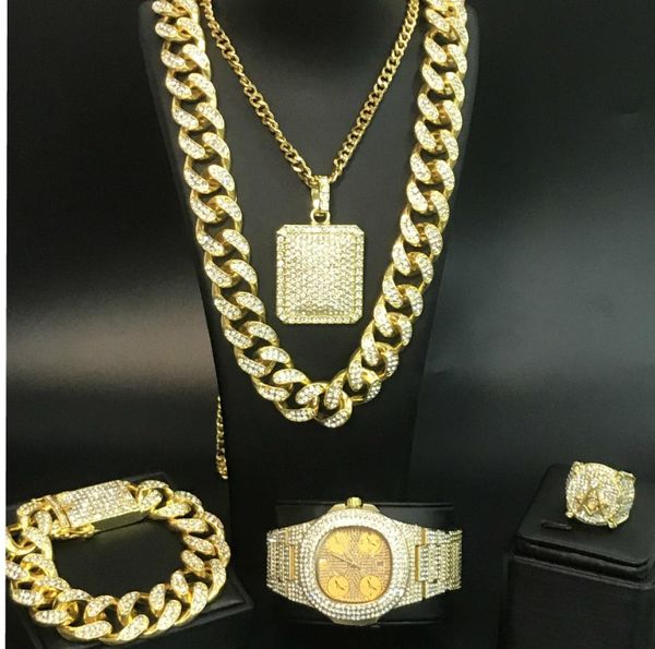 luxury men watch bracelet necklace ring combo set ice out cuban watch hip hop crystal miami necklace chain jewelry for men c16266808, Silver
luxury men watch bracelet necklace ring combo set ice out cuban watch hip hop crystal miami necklace chain jewelry for men c16266808, Silver