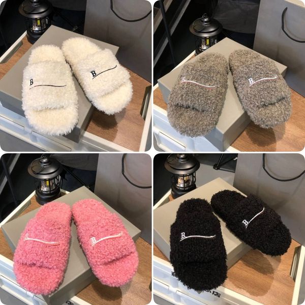 2023 luxury designers women ladies wool slippers slides winter fur fluffy furry warm letters sandals comfortable fuzzy girl flip flop slippe, Black
2023 luxury designers women ladies wool slippers slides winter fur fluffy furry warm letters sandals comfortable fuzzy girl flip flop slippe, Black