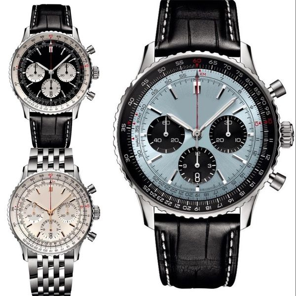 luxury watch mens designer watches 50mm leather strap orologio b01 sapphire navitimer popular perfect watch blue black dial xb010 c23, Slivery;brown
luxury watch mens designer watches 50mm leather strap orologio b01 sapphire navitimer popular perfect watch blue black dial xb010 c23, Slivery;brown