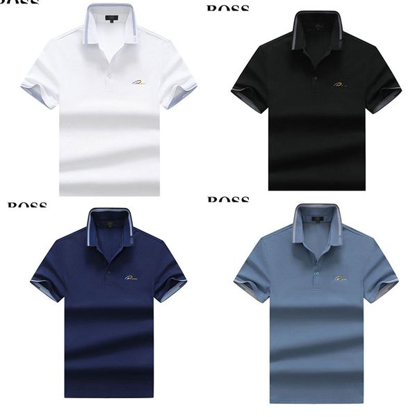 mens polos fashion designer embroidery letter lapel short sleeve boss t-shirt double yarn cotton breathable casual polo shirt business t-shi, White;black
mens polos fashion designer embroidery letter lapel short sleeve boss t-shirt double yarn cotton breathable casual polo shirt business t-shi, White;black