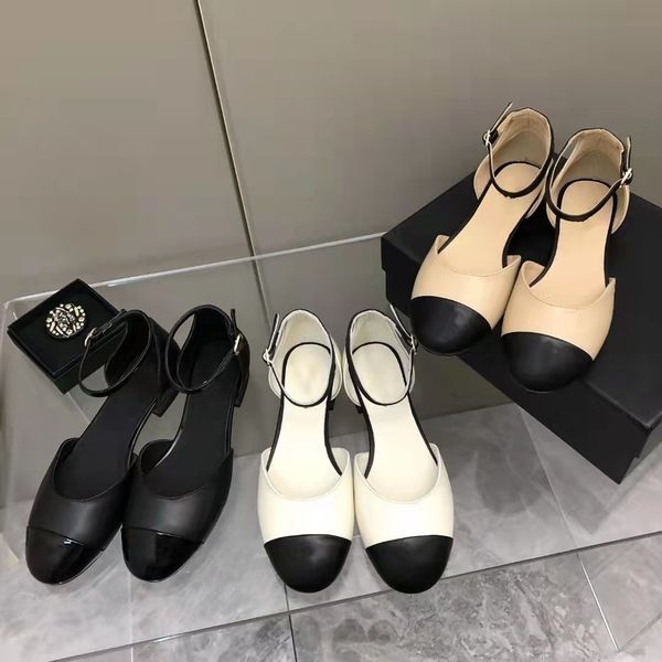 dress shoes classic designer sandals hollow strap color matching single shoes women flat bottom all-match fashion round head sandals, Black
dress shoes classic designer sandals hollow strap color matching single shoes women flat bottom all-match fashion round head sandals, Black