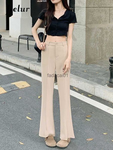 chic split korean women trousers high waist leisure straight office lady suit flare pants black khaki pants female s4xl l230621, Black;white
chic split korean women trousers high waist leisure straight office lady suit flare pants black khaki pants female s4xl l230621, Black;white