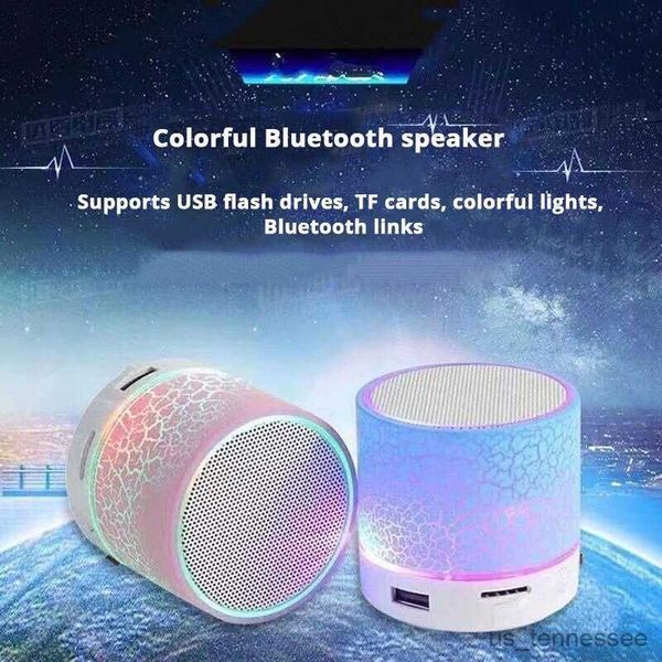 Image of Mini Speakers Bluetooth Mini Speaker Wireless Speaker Colorful LED Card USB Subwoofer Portable MP3 Music Sound Column For PC Phone R230621