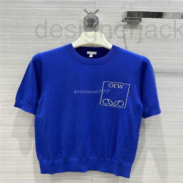 women's t-shirt designer 2023 slim wool tee knits with letter embroidery milan runway crop t-shirt clothing high end elasticity pullov, White
women's t-shirt designer 2023 slim wool tee knits with letter embroidery milan runway crop t-shirt clothing high end elasticity pullov, White