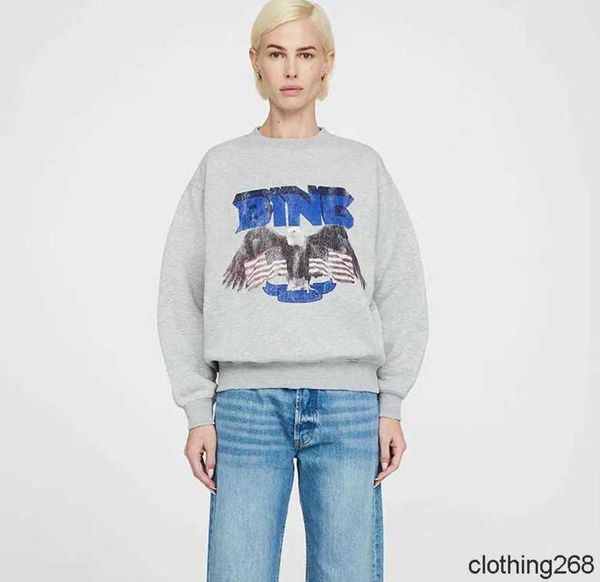 anine bing women fleece sweatshirt classic eagle print hem worn designer sweater pullover hoodie wholesale factory high quality, Black
anine bing women fleece sweatshirt classic eagle print hem worn designer sweater pullover hoodie wholesale factory high quality, Black