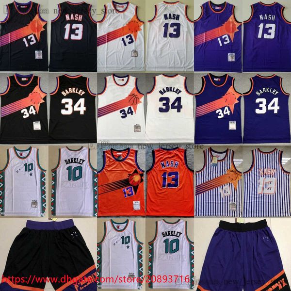 mitchell and ness 1996-97 basketball 13 steve nash jersey retro classic 34 charles barkley jerseys stitched orange black purple white stripe, Black;red 
mitchell and ness 1996-97 basketball 13 steve nash jersey retro classic 34 charles barkley jerseys stitched orange black purple white stripe, Black;red